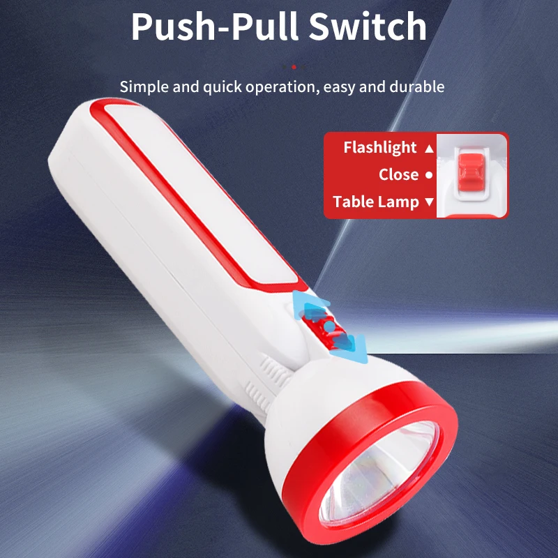 New torch light with LED side light outdoor camping handheld LED flashlight home emergency portable