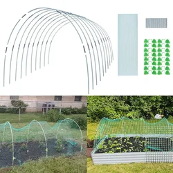 DIY Greenhouse Hoops Gardening Plant Grow Support Tunnel Flexible Bend Stakes Reusable Support Frame Garden Stake Kit