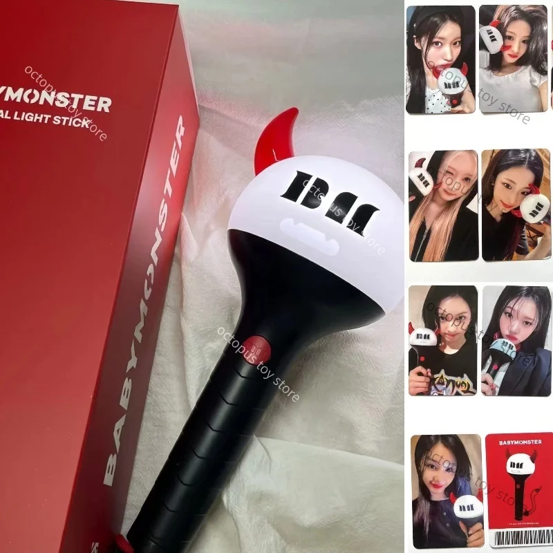 מקל תאורה Kpop Babymonstered עם תמיכה ב-Bluetooth, מקל תאורה זוהר לקונצרטים, קישוטים למסיבות, מנורת פלאש למעריצים, מתנות