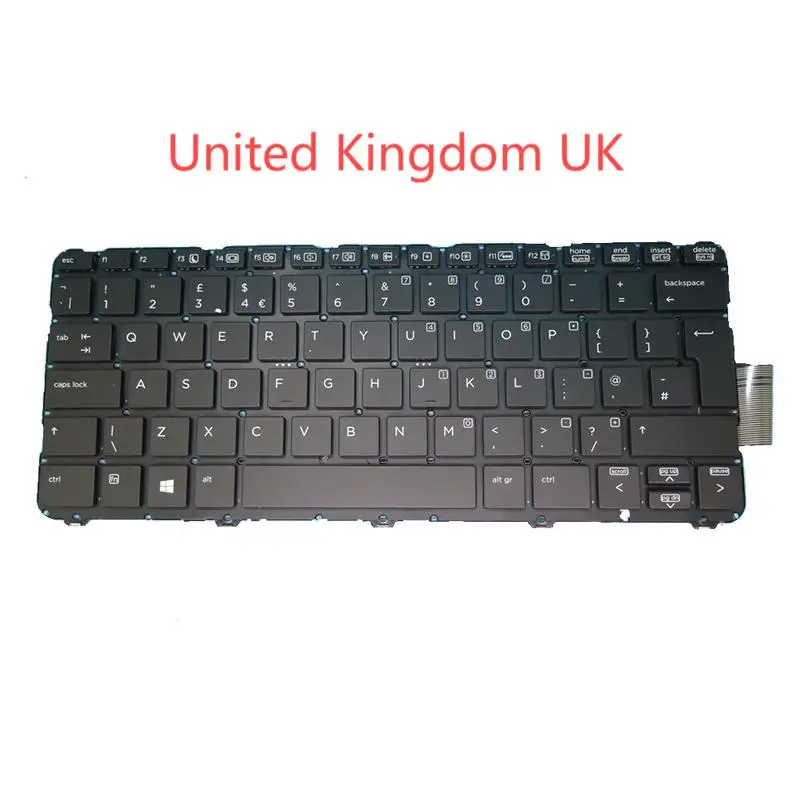 

Док-клавиатура для HP Elite x2 1012 G1 9Z.NBMBV.30U 9Z.NBMBV.301 Черный без рамки Великобритания Великобритания/США