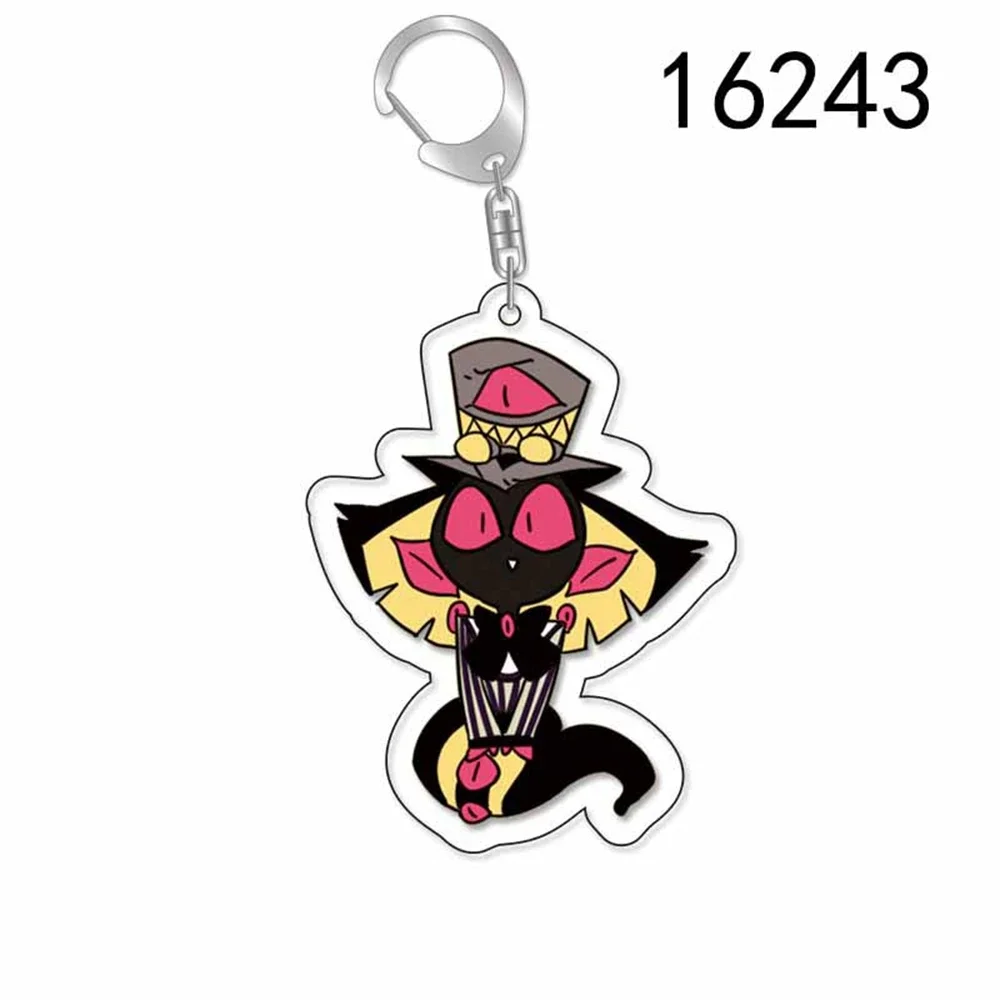 Gioco Hazbin hotel figura portachiavi cartone animato nuovo portachiavi borsa ciondolo auto coppia accessori compleanno ragazzi uomini ragazza