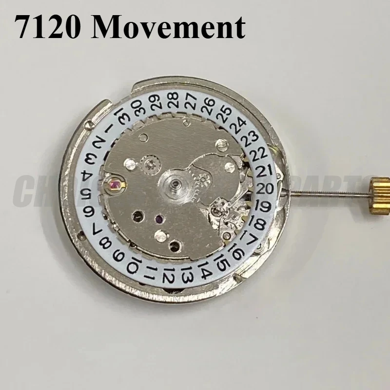 New High Quality 7120 Movement 3Hands Single Calendar Dandong Tongji 8120 Fully Automatic Mechanical Movement Watch Accessories