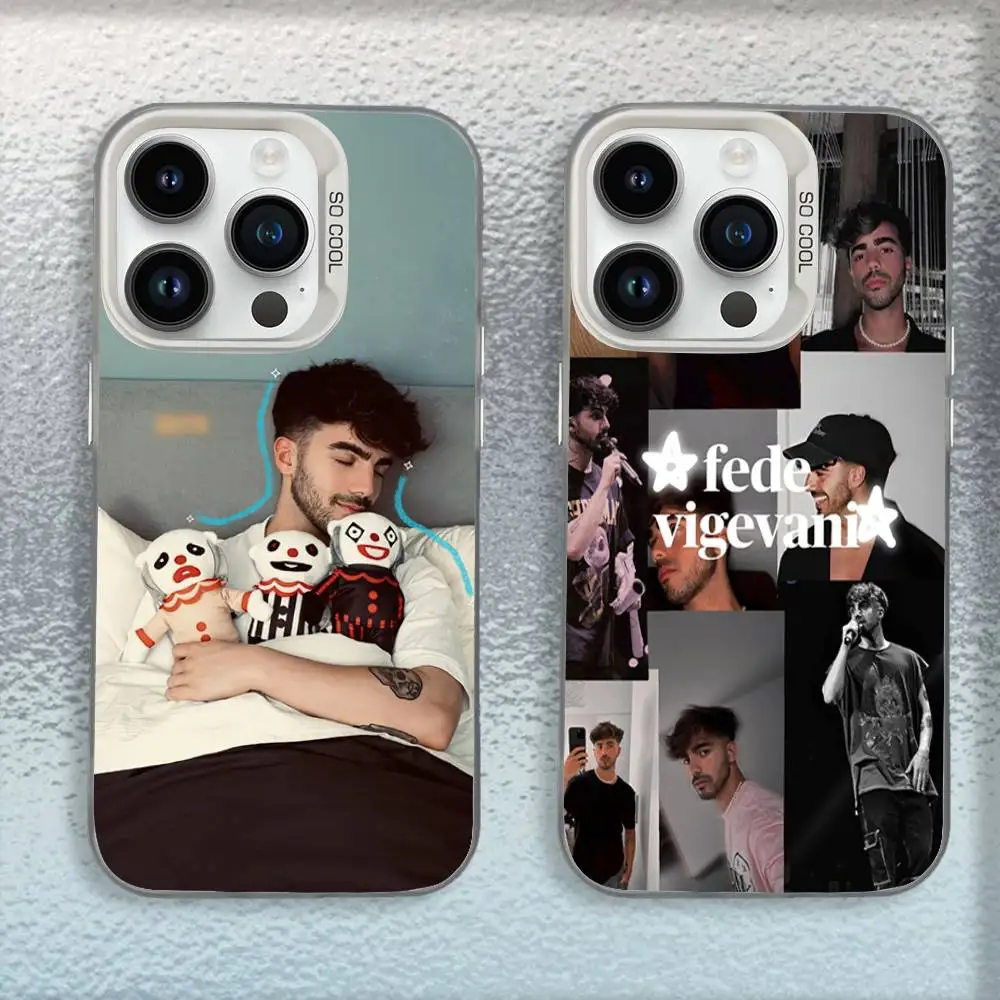 Singer Federico F-Fede Vigevani Phone Case For iPhone 16,15,14,13,12,11,Mini,Pro,E,SE4,MAX White Candy Matte Shockproof Cover