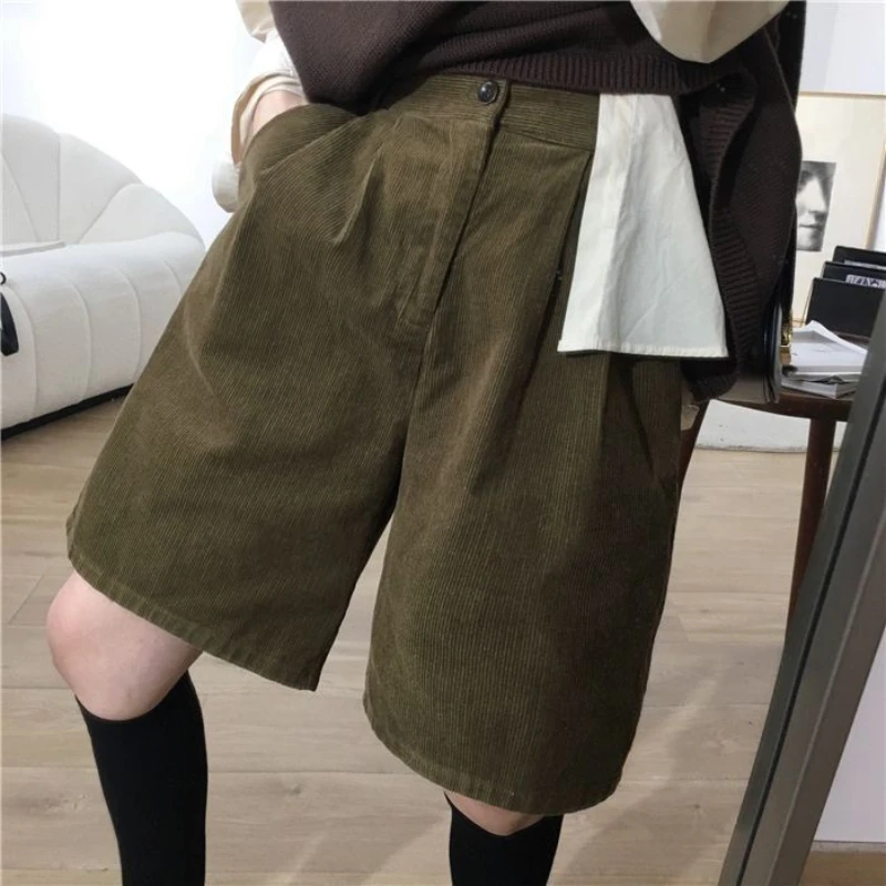 

Corduroy Pants Retro Loose A-wide Leg Leisure Corduroy Pants 2025 Spring and Summer Fashion Commuter Women's Boots Pants