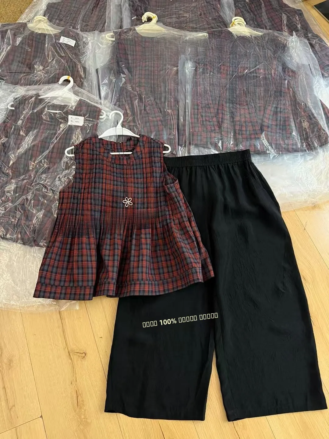 

Летний новый модный топ 2025 года с круглым вырезом, в клетку, свободный, стройнящий, для женщин, для повседневной носки, стандартной длины