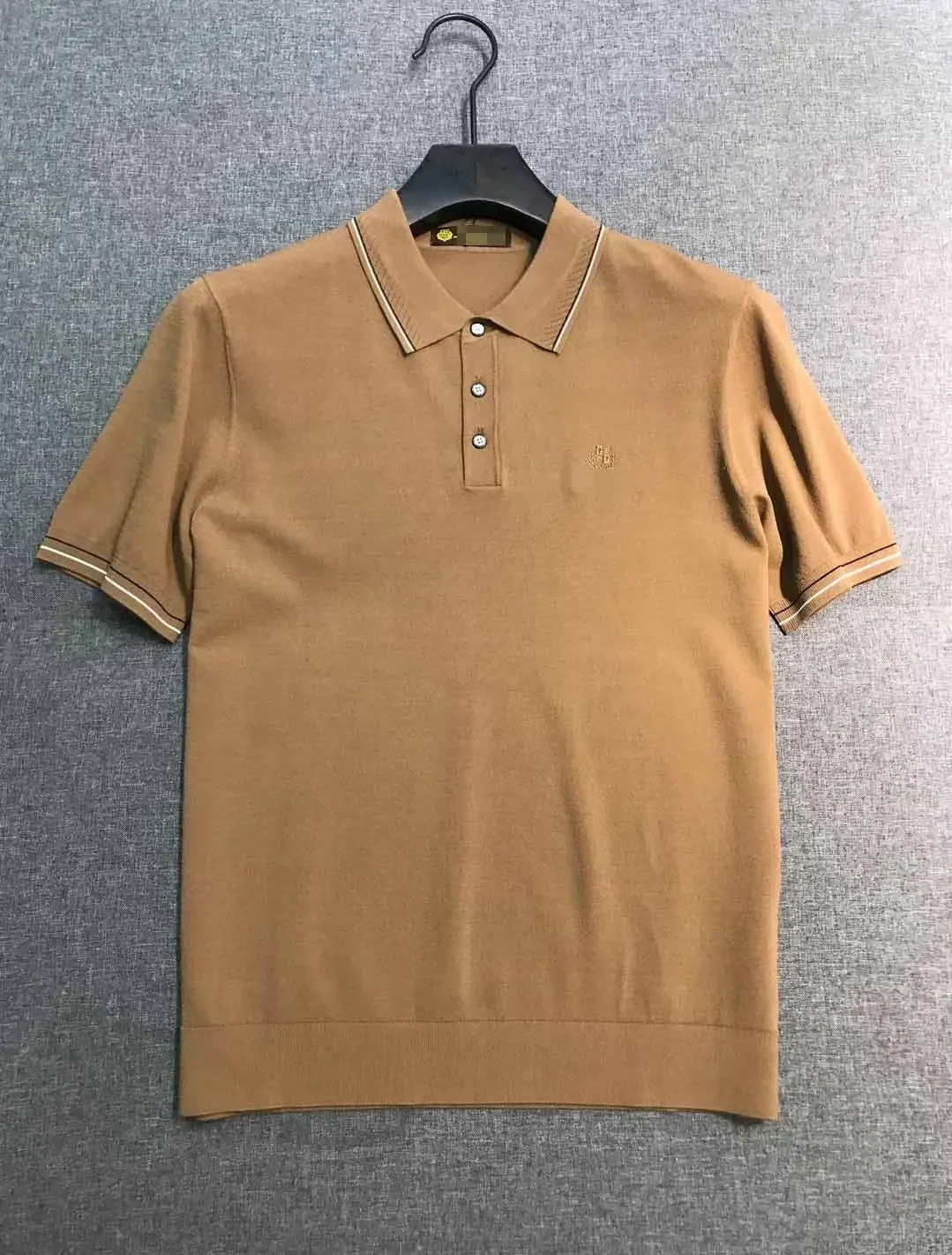 

2024 DIKU Shirt Silk Men 2024 Summer New Short Sleeve Breathable Thin Embroidery Quality Big Size M-3XL