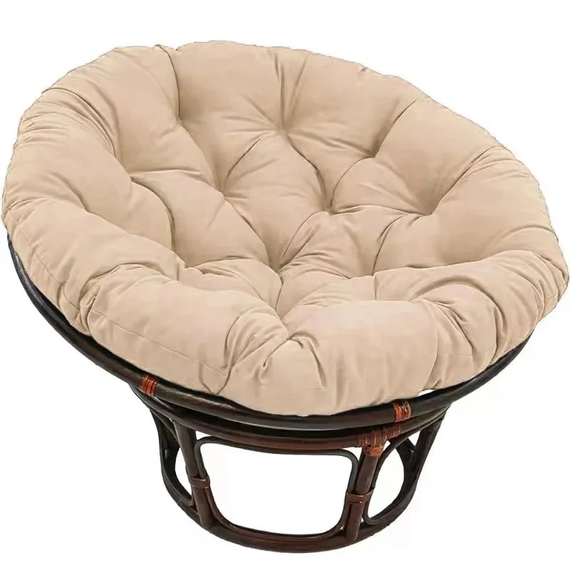 Round Papasan Chair Cushion Thick Soft Rocking Basket Seat Pad Indoor Outdoor Patio Garden Floor Pillow
