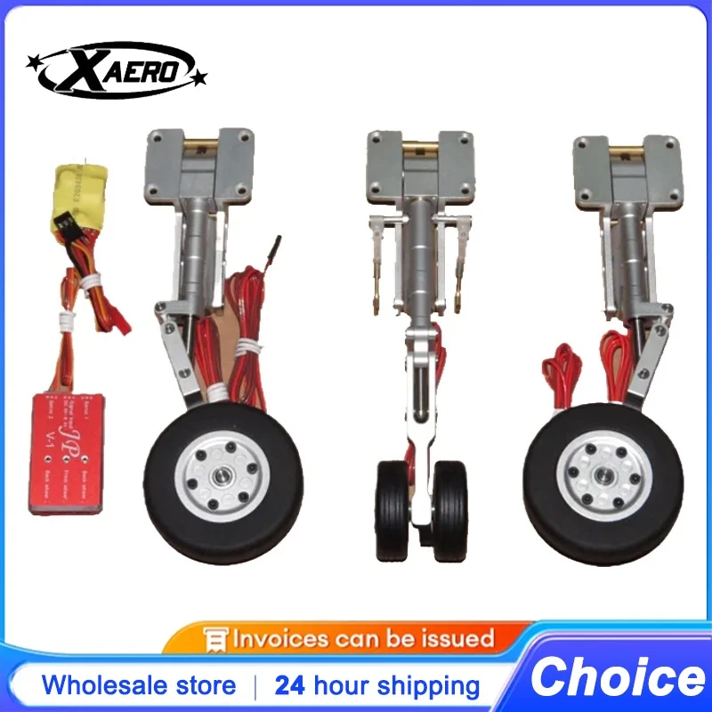 

XAERO All Metal Landing Gear Set for RC Airplane,Heavy Duty Retractable Undercarriage with Shock Absorber,Durable Aluminum Alloy