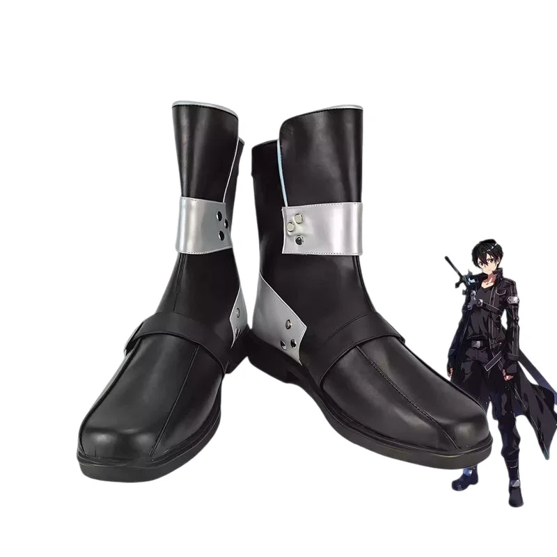 

Kirito Shoes Cosplay Anime Kirigaya Kazuto PU Shoe