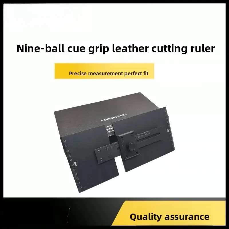 Pool Cue Leather Wrap Cutting Ruler – Sliding Guide with Dual Scale for Precise Taper, Width & Length