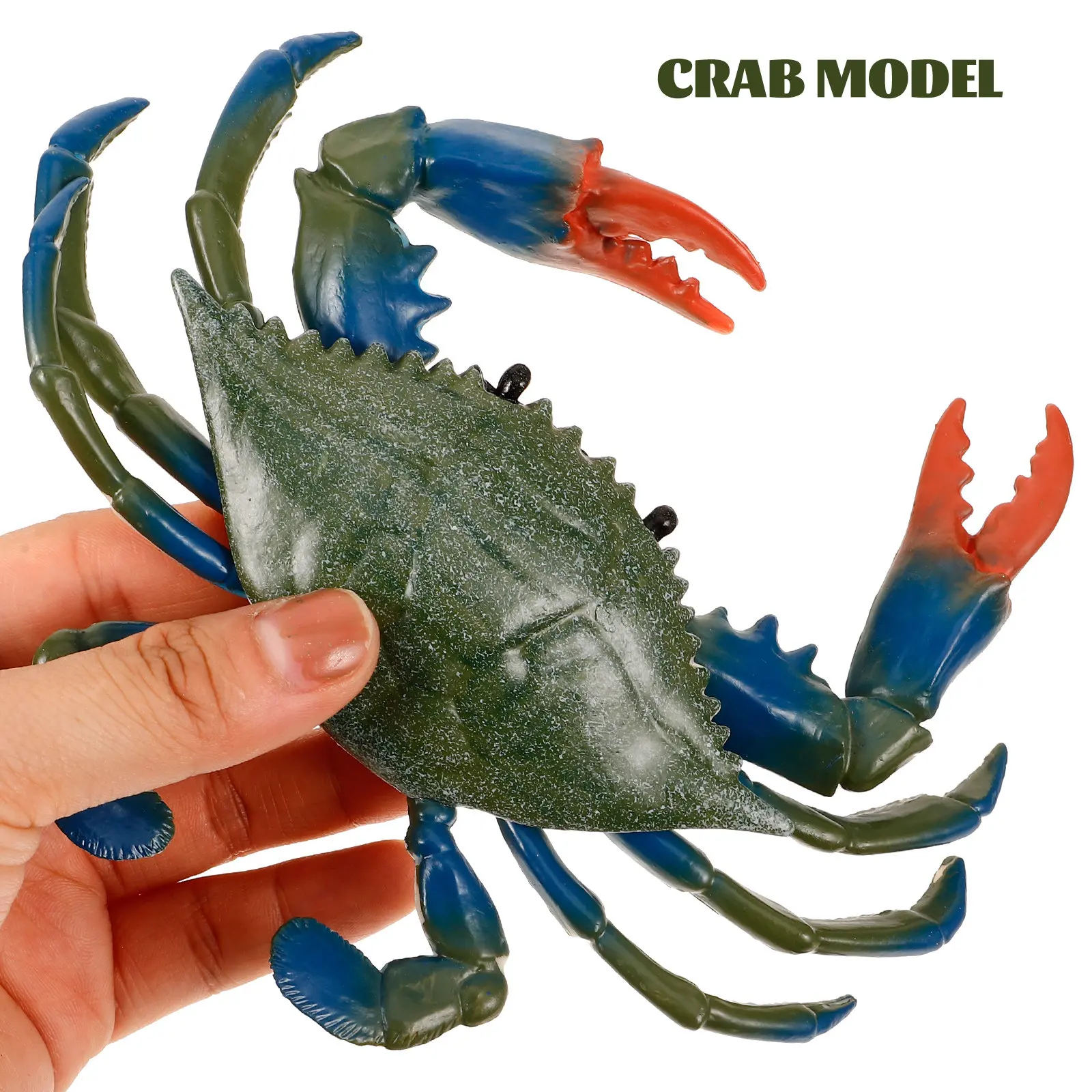 Blue Crab Educational Playset for Kids – Realistic Aquatic Animal Toy for Color Learning & Marine Theme Decoration