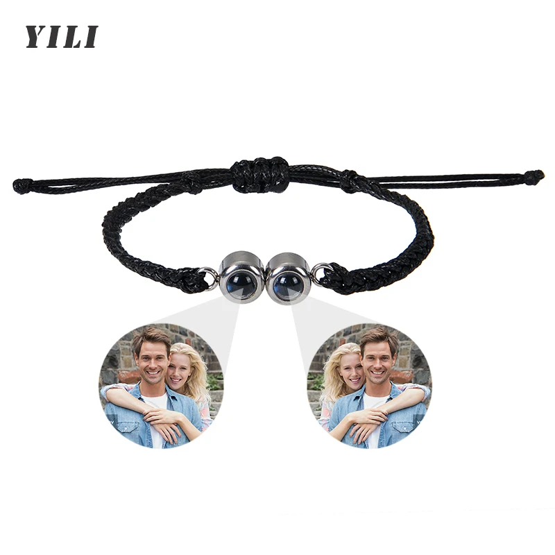 

Custom Picture Bracelet Personalized Bracelets with Photos Customized Memorial Gifts for Women Men Family Couple Best Friend