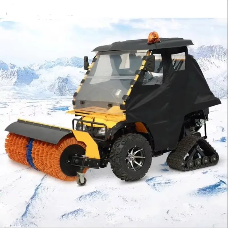 High Efficiency Atv Small Riding Snow Plow Big Roof Windshield Multipurpose Sweeper 1.4m Snow Shovel Snow Thrower
