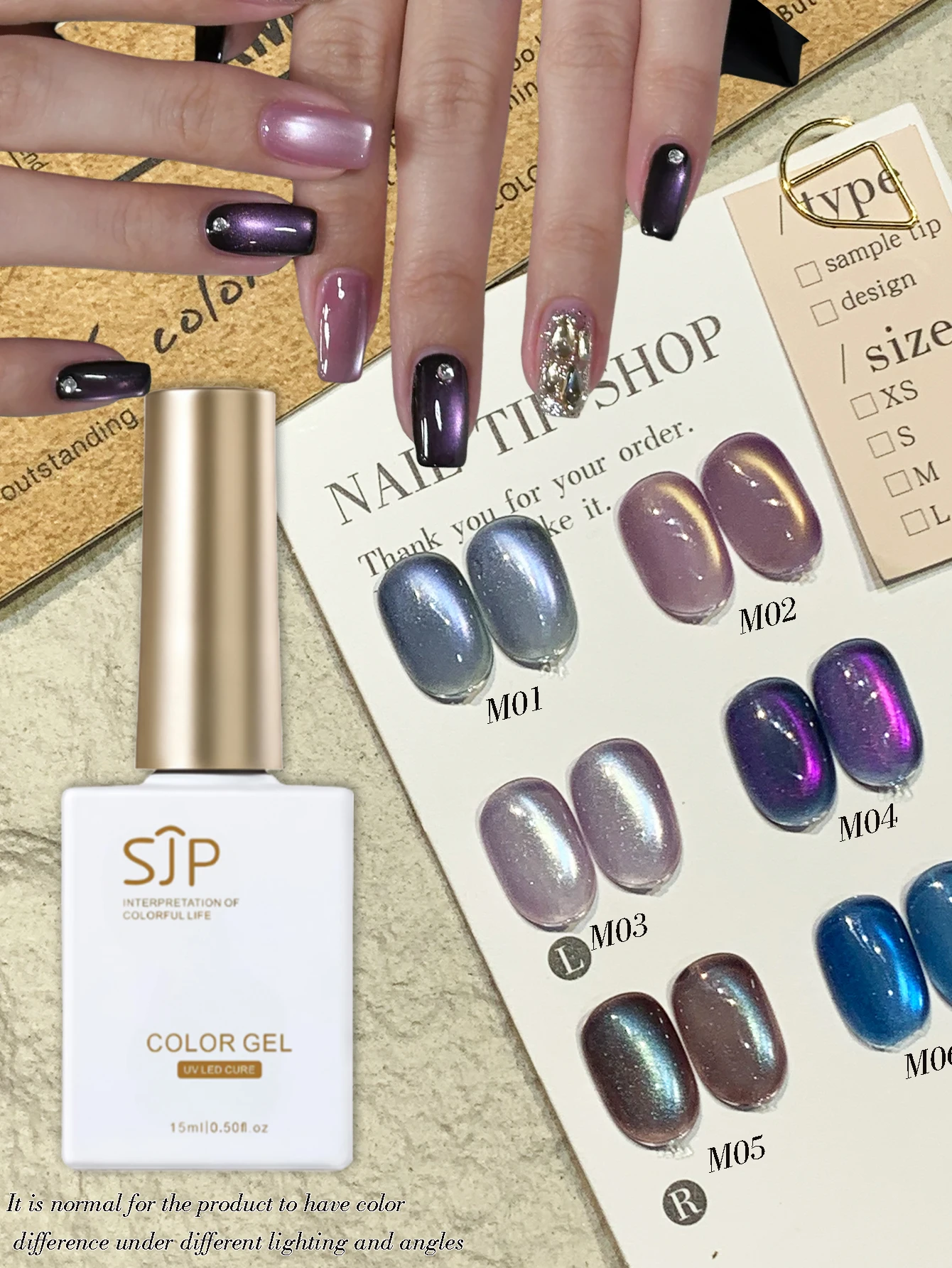 

6-цветный фиолетовый лак для ногтей «кошачий глаз», 1 шт., 15 мл, светоотражающий магнитный гель для ногтей «кошачий глаз», замачиваемый УФ-светодиодный гель для салона женских ногтей