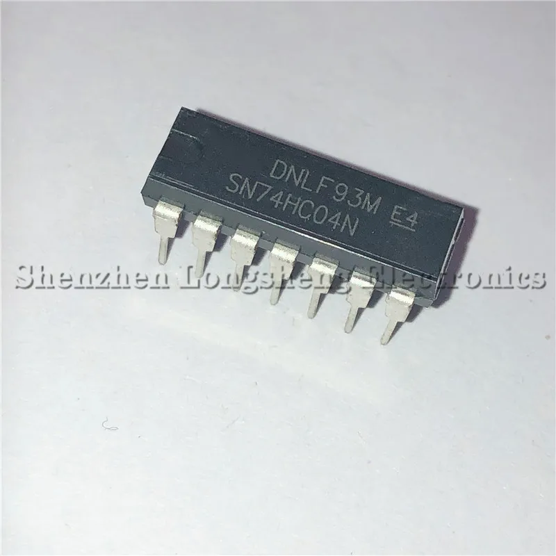 10PCS/LOT NEW 74HC04 74HC04N SN74HC04N DIP-14 Six groups of inverter chip IC In Stock