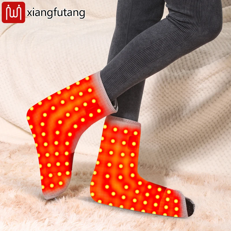 

Red Light Heated Foot Wrap Foot Massager Foot Warmer 3-Level Heat & Timer Muscle Relax Joint Comfort Daily Foot Care