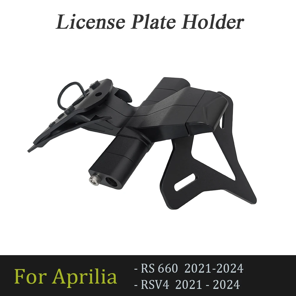 

For Aprilia RS660 RSV4 Tuono660 2021 2022 2023 2024Motorcycle Rear Short Tail Stock License Plate Holder Tailstock Frame Bracket