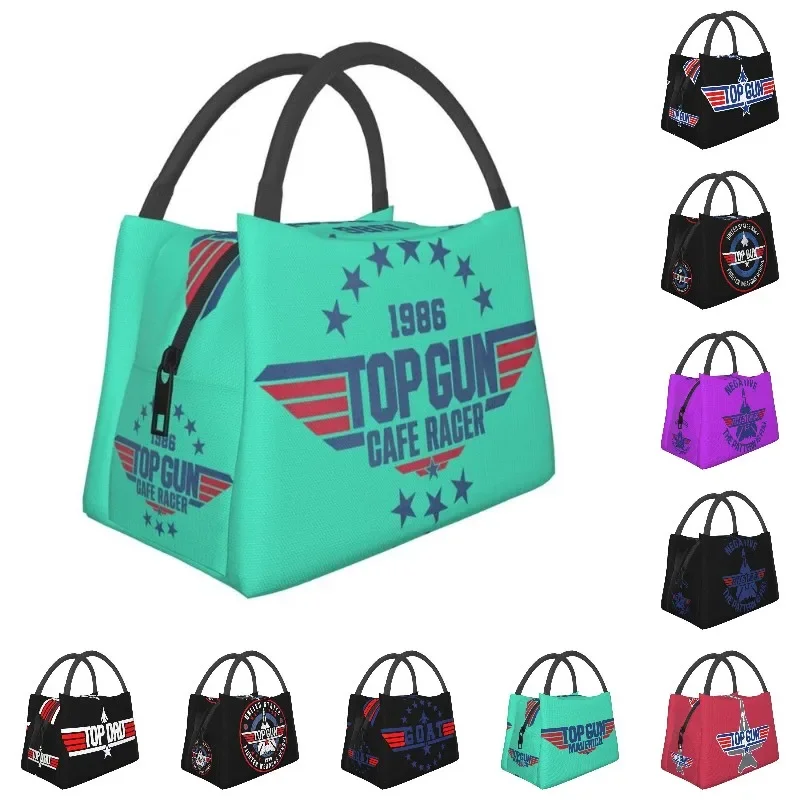 

Top Gun Maverick CAFE RACER Resuable Lunch Box Women Multifunction Action Drama Movie Cooler Thermal Food Insulated Bag