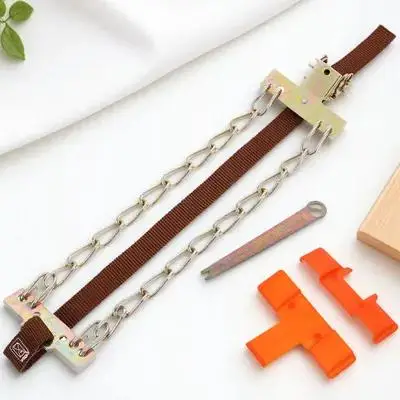 Car Tire Snow Chain Strong Steel Anti Slip Security Chain 205 225mm Width Winter Driving Auto Accessories Emergency Traction