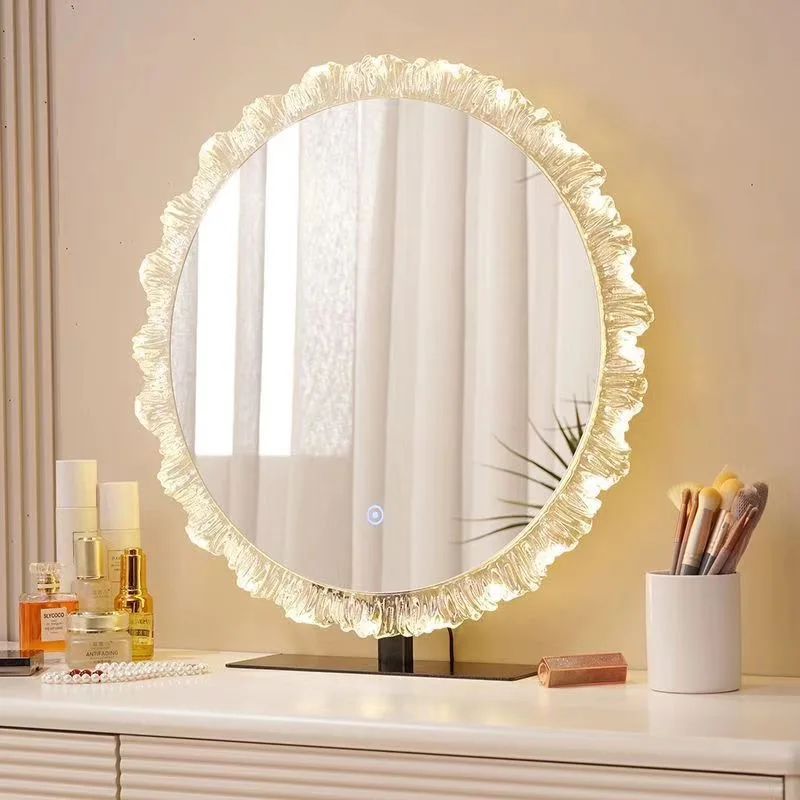 56*53cm new products 2024 large wall bedroom makeup mirrors bathroom home decor luxury art frame house decoration modern