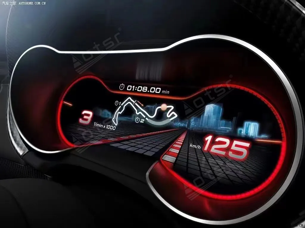 

Новый цифровой кластерный экран одометра для Audi TT 2006-2009, ЖК-мультимедийный плеер, приборная панель, автомобильные аксессуары