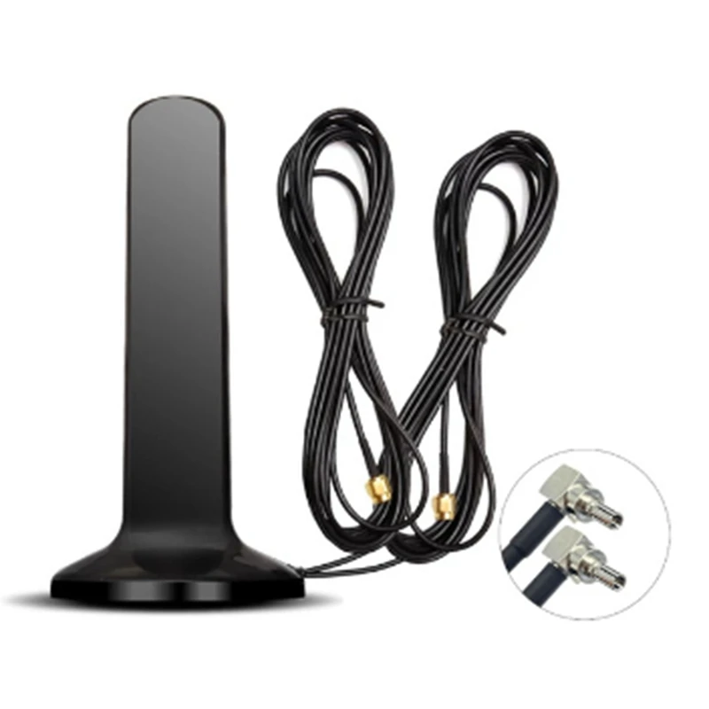 GSM 4G 5G Antenna 600-6000MHz 12DBi High Gain Omni Magnetic Base Aerial for CPE (SMA Male)-A20R