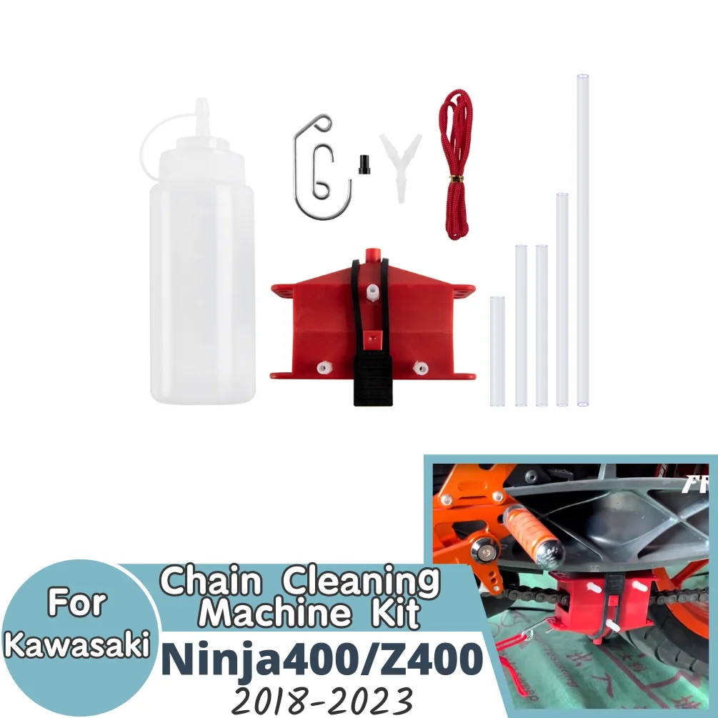 

Motorcycle Chain Cleaning Machine Kit Brush Gear Cleaner Tool Accessories Motorbike Chains Lube Device Lubricating