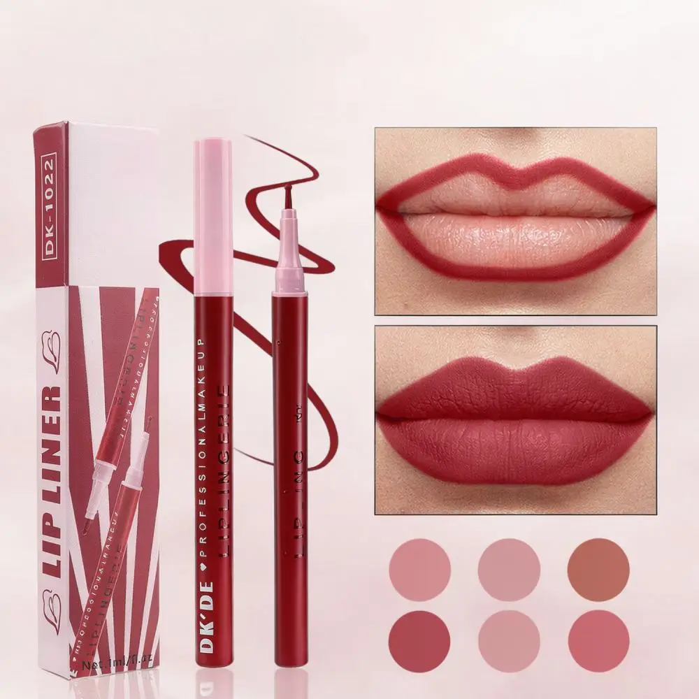 Long Lasting Lip Liner Set Matte Finish Waterproof Makeup For Dkde Defined Lip Contour Precision Cosmetic Pen Tool