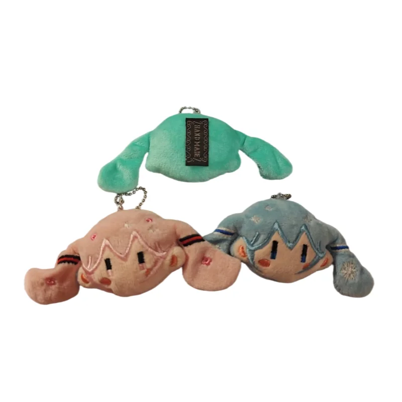 

Hatsunemiku Plush Toy Keychain,Available In Pink,Blue,And Green Colors,Crossbody Bag,Backpack Pendant,Cute Student Decoration