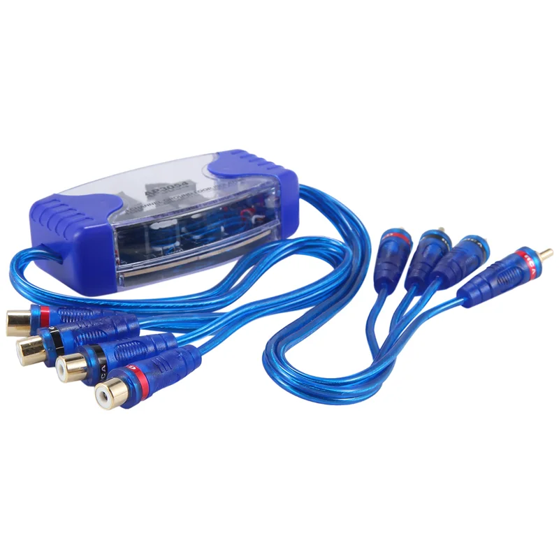 M93K-4-Channel Rca Audio Noise Filter Suppressor Ground Loop Isolator Car Stereo 50W