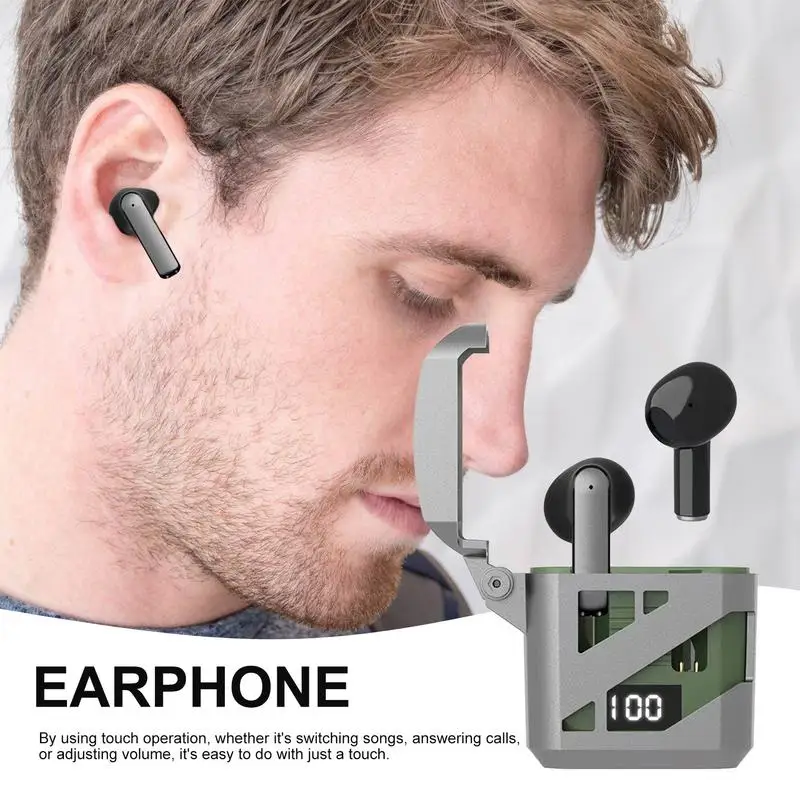 Stereo Ear Buds Comfortable Ergonomic Wireless Earbuds Cordless Earbuds Wireless Headphones Touch Control For Family Friends