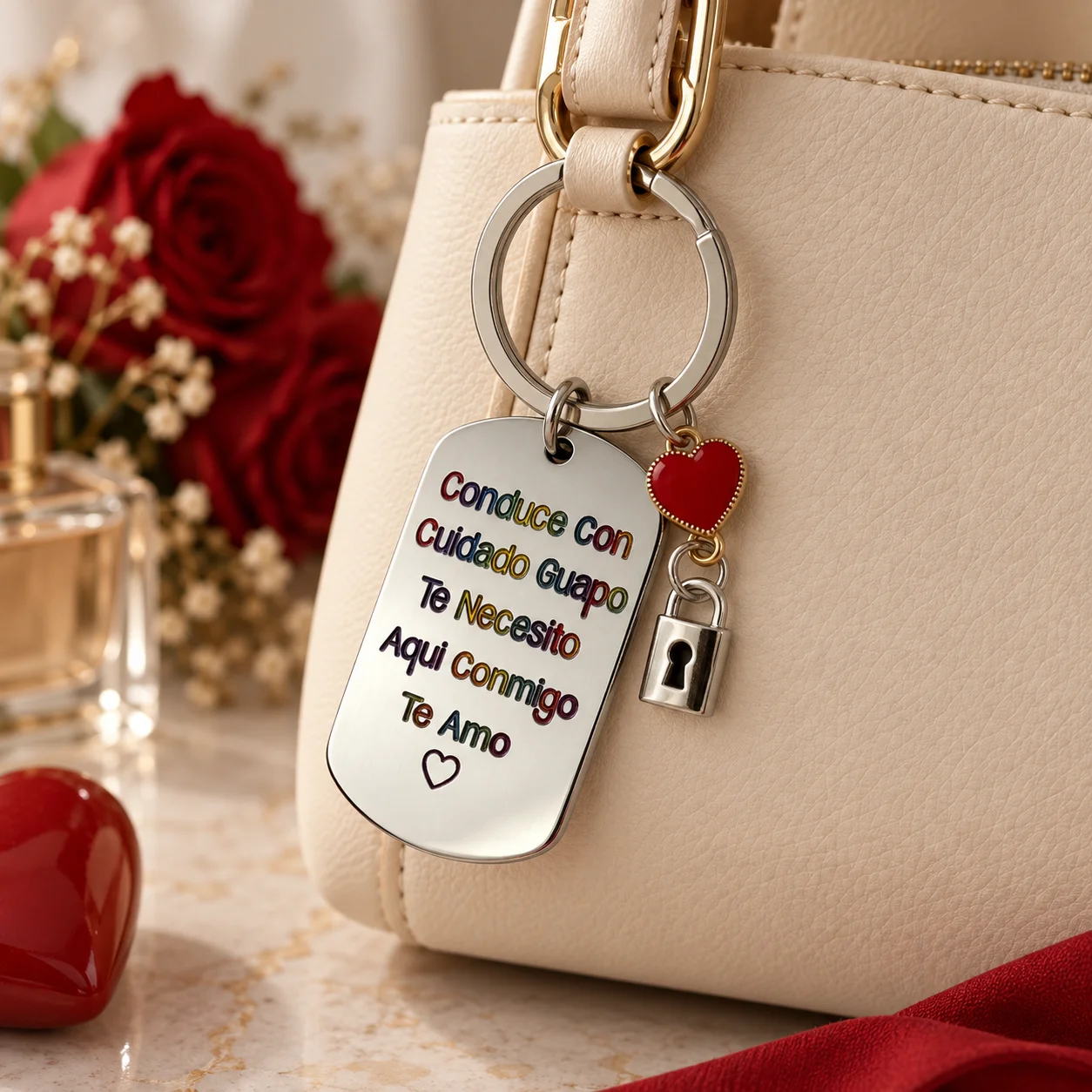 1Pc Stainless Steel Keychain To My Husband Keychain For Men , Wedding anniversary gifts