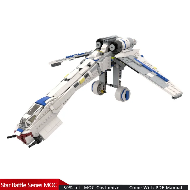 

818 шт., Прямая поставка Star Fighting Republic-75399 75402, альтернатива MOC, модульный строительный блок, сделай сам, праздничные игрушки, подарки