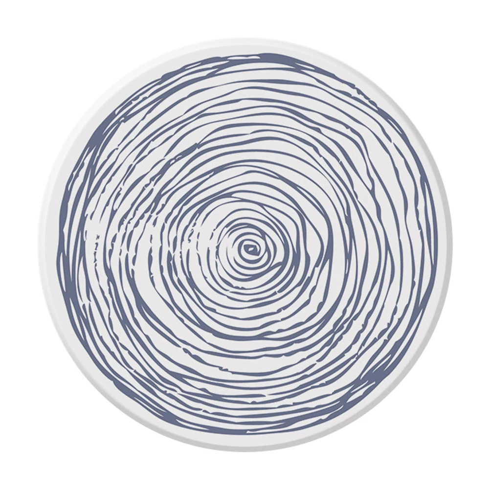 

2PCS Diatomite Coasters Nonslip Placemats Absorbent Round Mats Decorative Tableware Pads Heat Resistant Scratch Protector