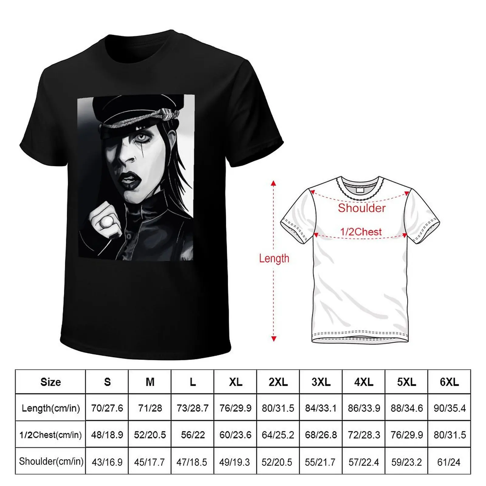 manson T-Shirt Christmas Theme Tee Top