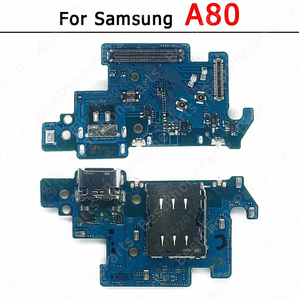 For Samsung Galaxy A70 A80 A90 A10 S A10e A20 E A20s A30 A40 A50 A60 Charging Port Usb Connector PCB Charge Board Parts