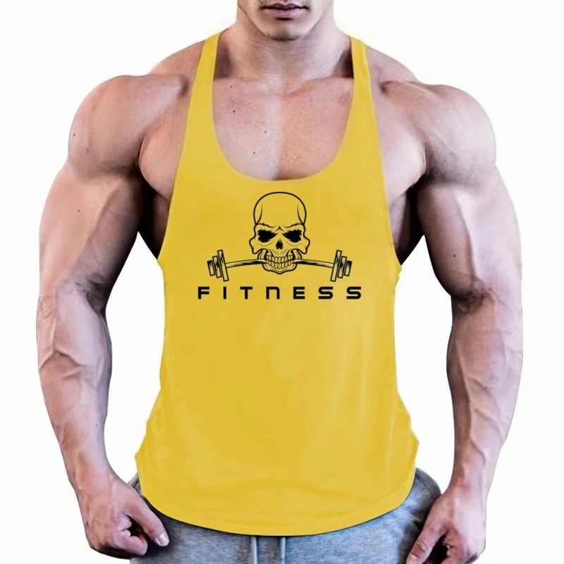 سترة سترينجر تانك للياقة البدنية للرجال، حزام حبال بظهر متسابق، مسامي ومضاد للعرق للتدريب على صالة الألعاب الرياضية الدائمة