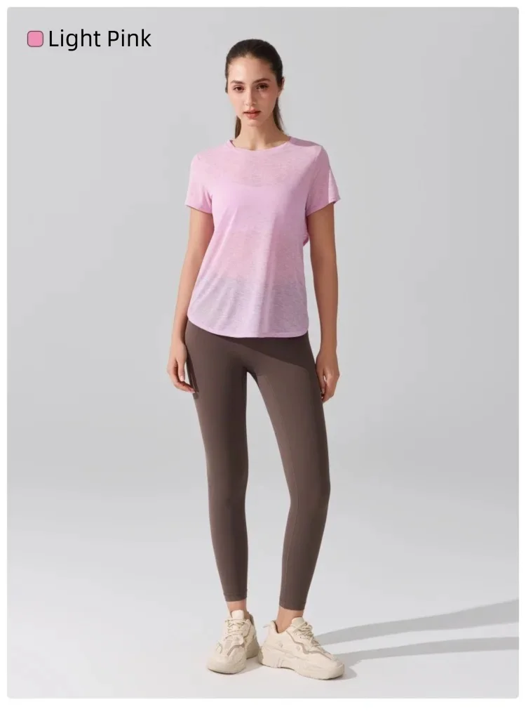 Damen Yoga-Überziehshirt mit strukturierter, kurzer Ärmelform, ausgestelltem Design, atmungsaktiv, schnelltrocknend, ideal für Pilates und Fitnessstudio. – Detail 20