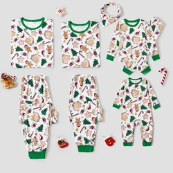 PatPat Christmas Family Matching Cute Cartoon Print Pajamas Sets (Flame Resistant)