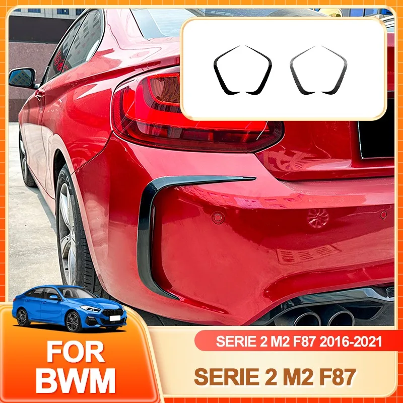 

Glasses Holder Hot Car Rear Bumper Splitter Side Spoiler Air Vent Wind Knife Body Kits For BMW 2 Series M2 F87 2016 2017 2018