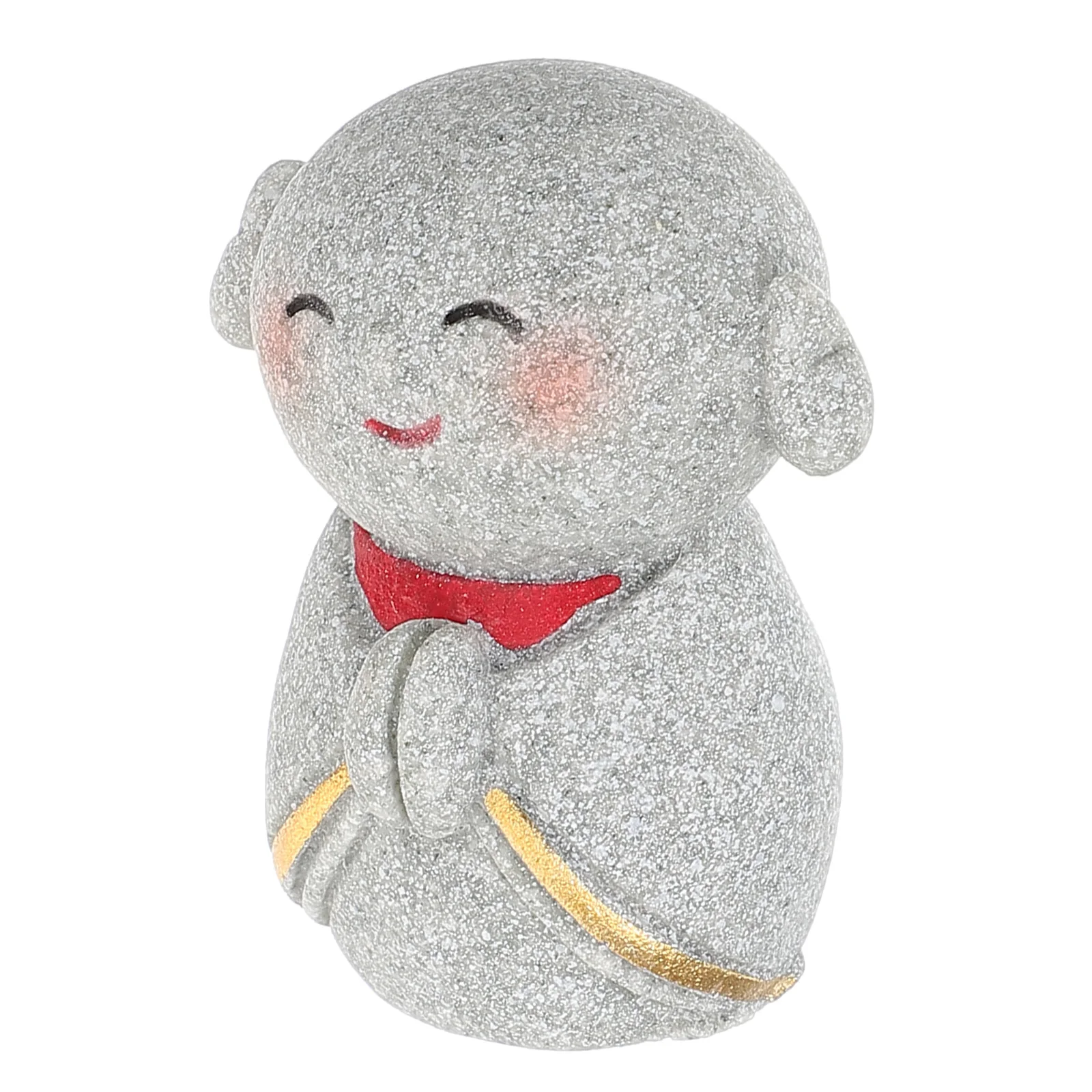 

1 Small Zen Monk Statue 25g Lightweight Wear Resistant Aquarium Decor Fish Tank nament Garden Buddha Statue Mini L Home
