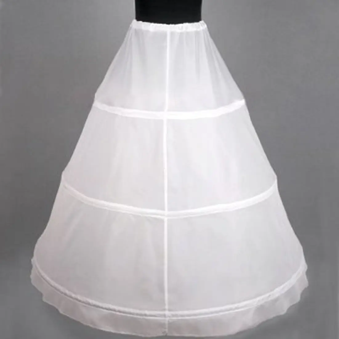 สีขาวชุดเจ้าสาวพรหม PETTICOAT CRINOLINE กระโปรง