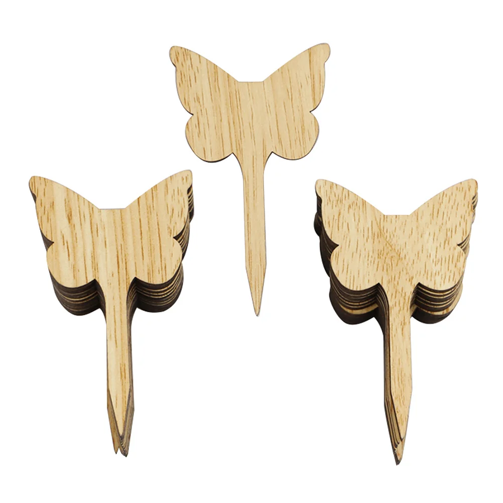 

30 Pcs Wooden Plant Labels Durable Reusable Garden Decorations Novel Gardening Tags Double Sided Writable Potted Cards