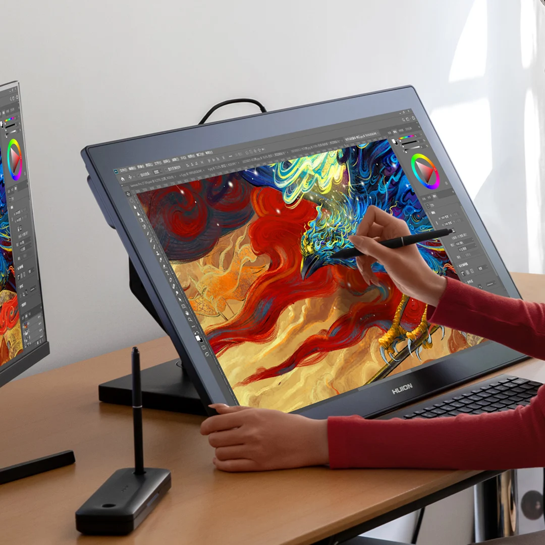 Tableta Gráfica Digital Profesional Huion de 27 Pulgadas con Pantalla 4K para Dibujo y Diseño, Kamvas Pro 27AR