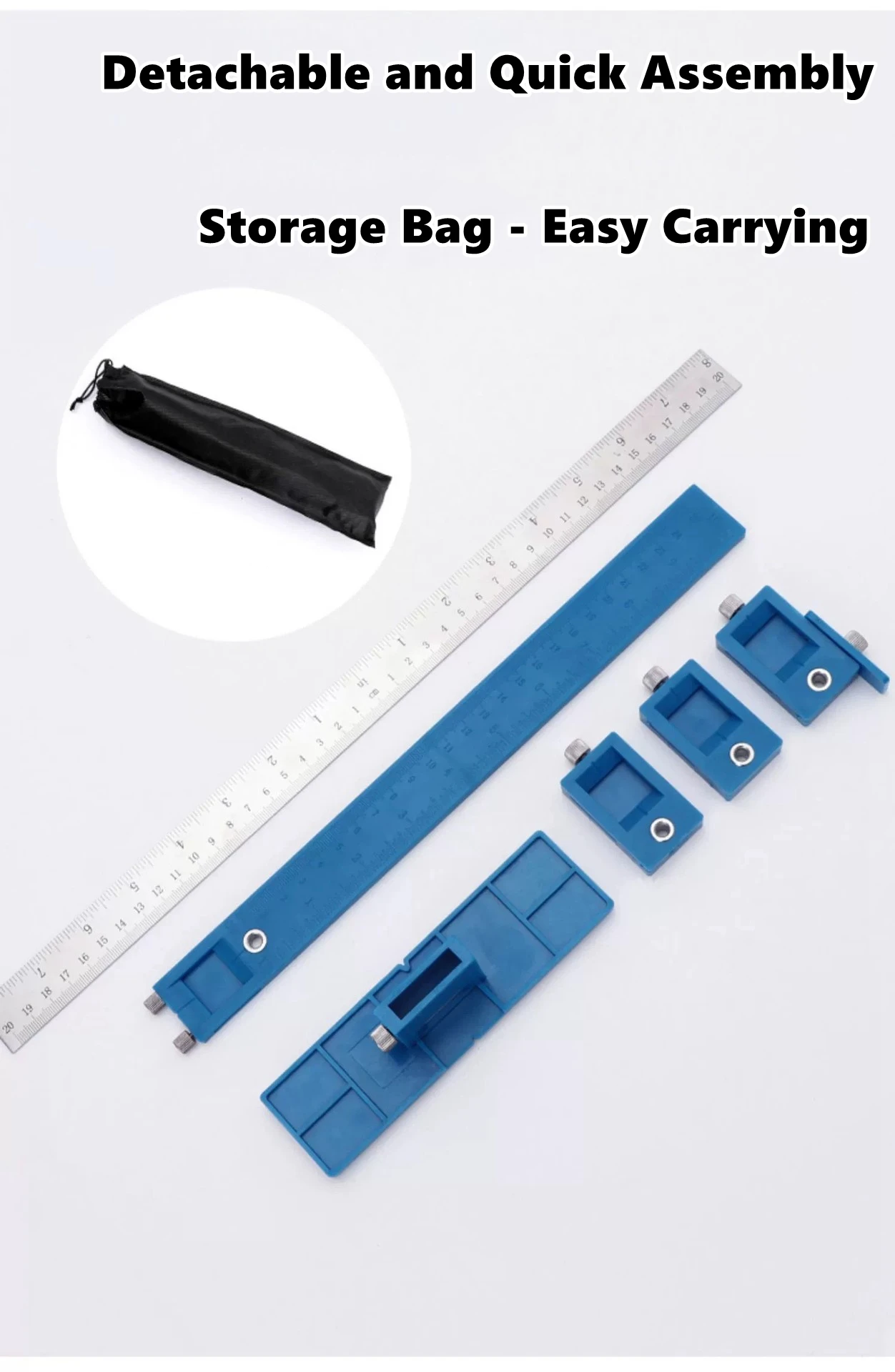Standort Bohrer Bohrer Punch Locator Jig Bohrer Guide Schrank Griff Knopf Vorlage Locator Locher Werkzeug für Holzbearbeitung – Detail 2