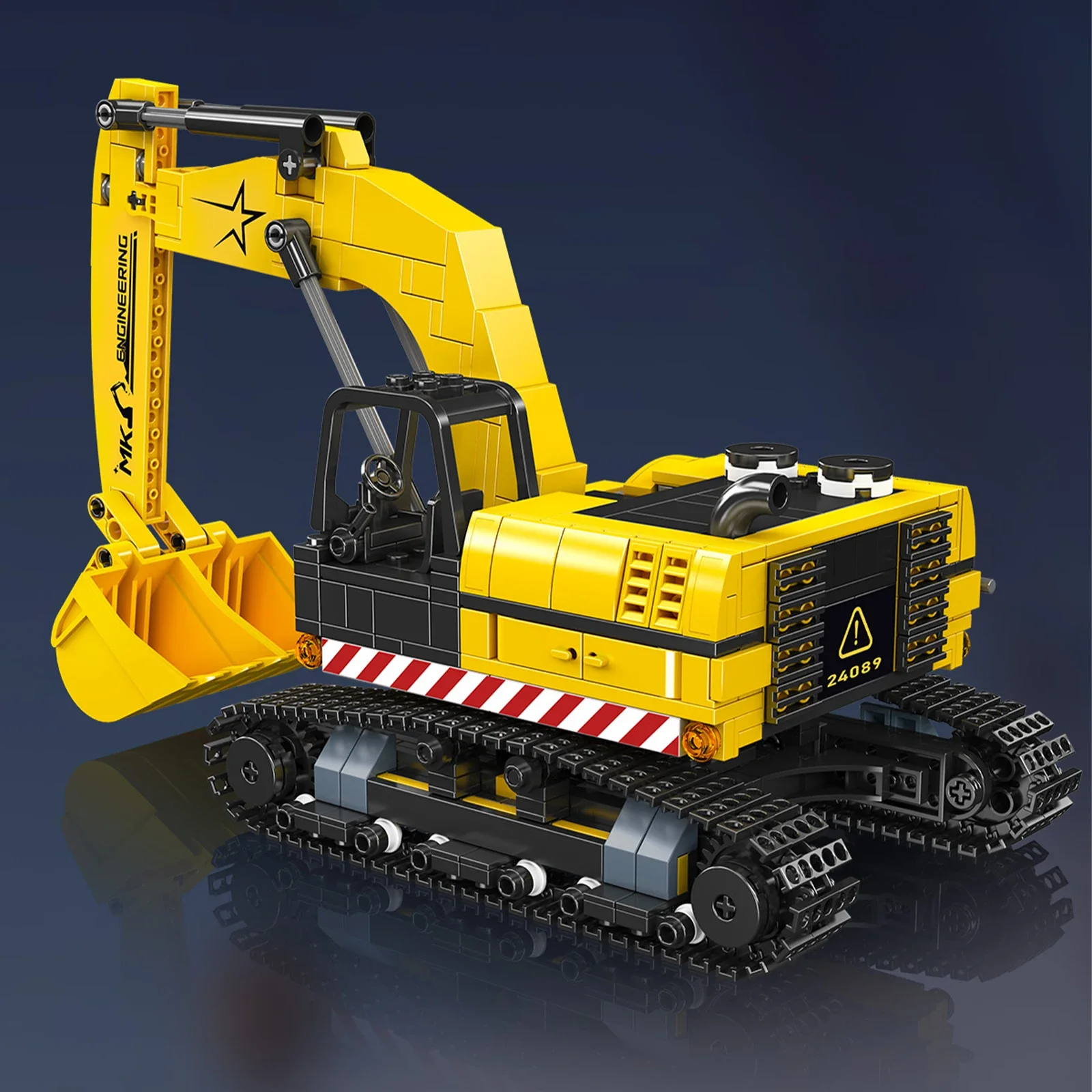 モールドキング 24089 705ピース ショベルカー モデル 組み立てブロックキット 小粒子ブロック クリエイティブDIY 組み立て玩具 子供 大人向け