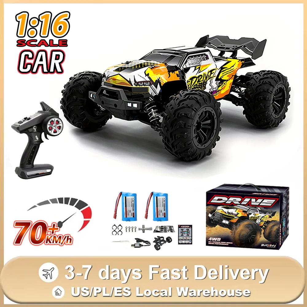 

1/16 RC Car 4x4 Remote Control Cart 16101PRO/16102PRO Brushless 70KM/H 2.4G Electric High Speed Off-Road Drift Toys for Children