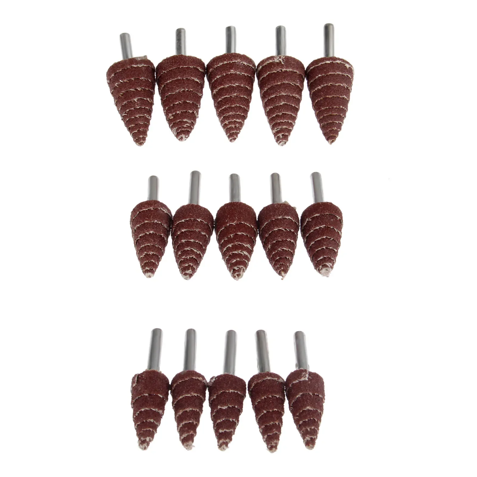 

5pcs Cone Flap Wheels Grinding Head Sandpaper Tapered Conical Polishing Sanding Rotary Tools 6mm Shank 240 Grit