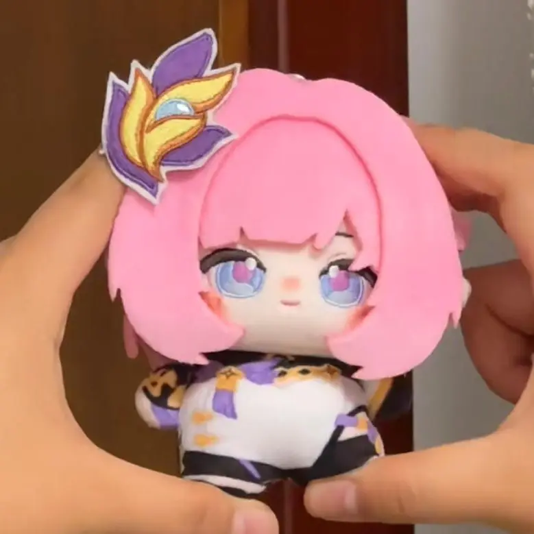 

Game Honkai Impact 3 Elysia Printing Plush Nunu Cotton Doll Padding 10CM Pendant Backpack Keychain Cosplay Ornament Toy Gift