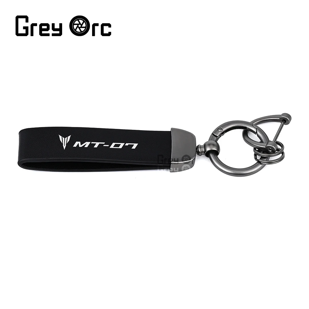 MT 07 المفاتيح لياماها MT 07 MT07 اكسسوارات دراجة نارية عالية الجودة الجلود المفاتيح كيرينغ أسود/الكربون الملمس #3